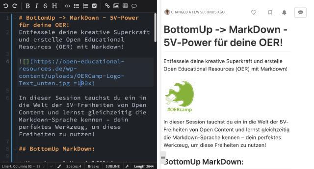 BottomUp -> MarkDown - 5V-Power für deine OER!